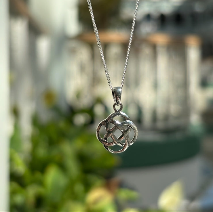 Sterling Silver Celtic Knotwork Pendant (small)