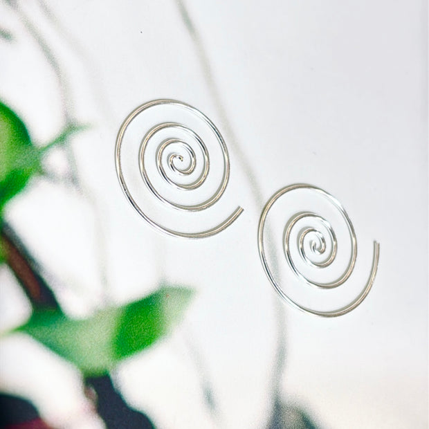 Sterling Silver Spiral earrings